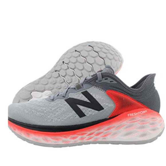 New Balance Other - New Balance Men's Fresh Foam More V2 Running Shoe, Gunmetal/Neo Flame/Black, 9